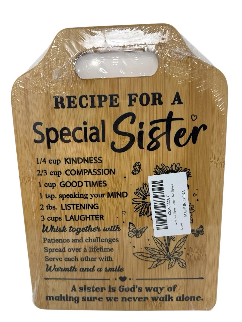 Special Sister Recipe Cutting/Serving Board